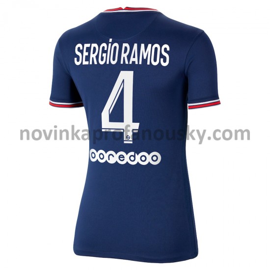 Paris Saint-Germain Dres Sergio Ramos 4 Domácí Fotbalové Dresy pro Ženy 2021-2022