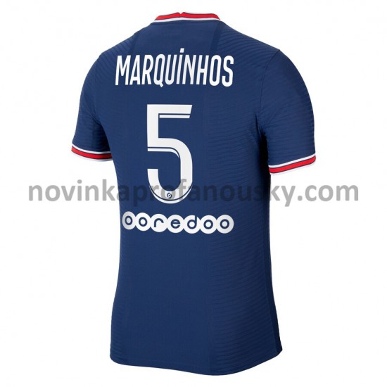 Paris Saint-Germain Dres Marquinhos 5 Domácí Fotbalové Dresy pro Muže 2021-2022