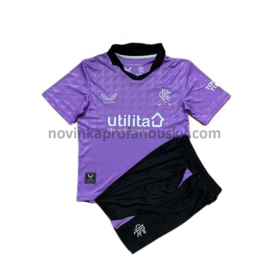 Rangers Dres Alternativní Fotbalové Dresy pro Děti 2021-2022