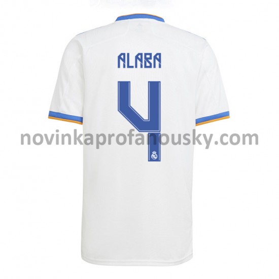 Real Madrid Dres David Alaba 4 Domácí Fotbalové Dresy pro Muže 2021-2022