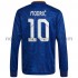 Real Madrid Dres Luka Modrić 10 Venkovní Fotbalové Dresy pro Muže 2021-2022 Dlouhý Rukáv