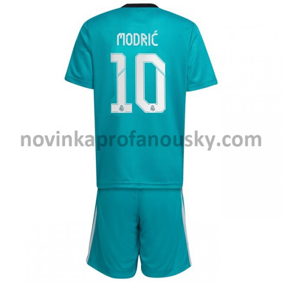Real Madrid Dres Luka Modrić 10 Alternativní Fotbalové Dresy pro Děti 2021-2022