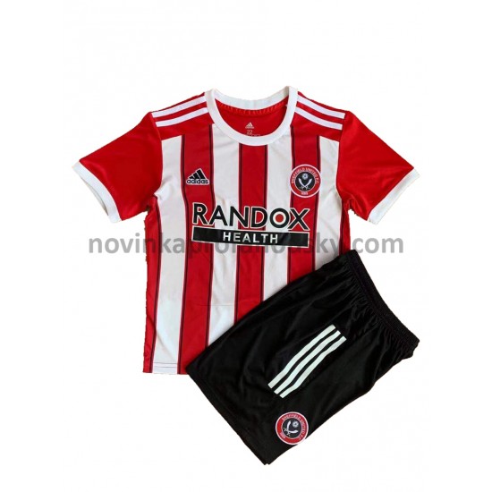 Sheffield United Dres Domácí Fotbalové Dresy pro Děti 2021-2022