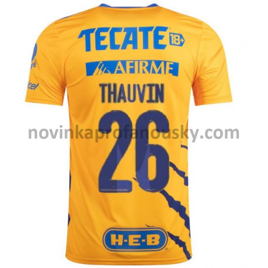 Tigres UANL Dres Florian Thauvin 26 Domácí Fotbalové Dresy pro Muže 2021-2022