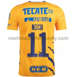 Tigres UANL Dres Nico Lopez 11 Domácí Fotbalové Dresy pro Muže 2021-2022
