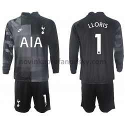 Tottenham Hotspur Dres Hugo Lloris 1 Brankářské Venkovní Fotbalové Dresy pro Děti 2021-2022 Dlouhý Rukáv