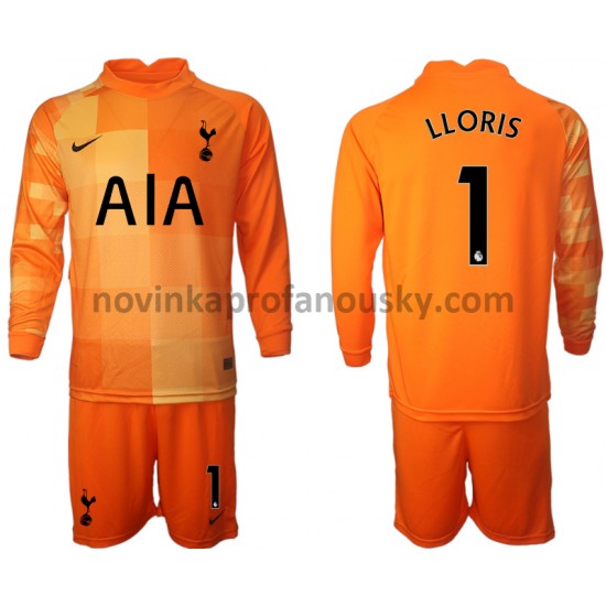 Tottenham Hotspur Dres Hugo Lloris 1 Brankářské Alternativní Fotbalové Dresy pro Děti 2021-2022 Dlouhý Rukáv