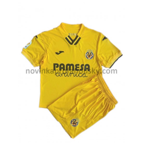 Villarreal CF Dres Domácí Fotbalové Dresy pro Děti 2021-2022
