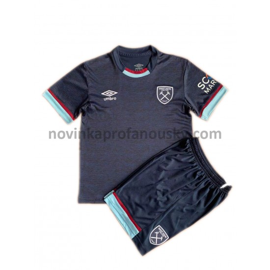 West Ham United Dres Alternativní Fotbalové Dresy pro Děti 2021-2022