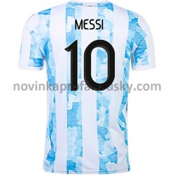 Argentina Dres Lionel Messi 10 Domácí Fotbalové Dresy pro Muže 2021