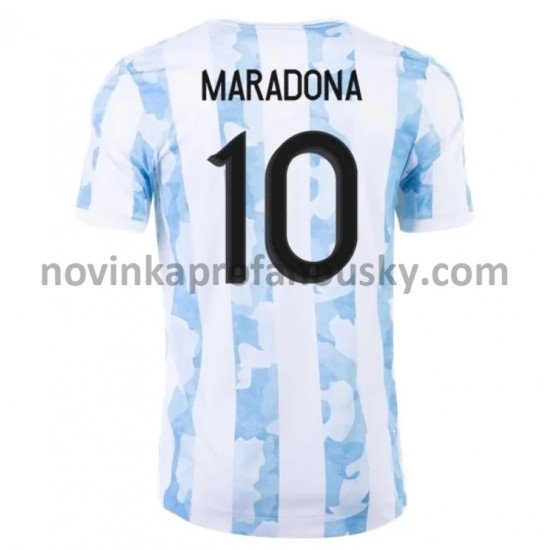 Argentina Dres Maradona 10 Domácí Fotbalové Dresy pro Muže 2021