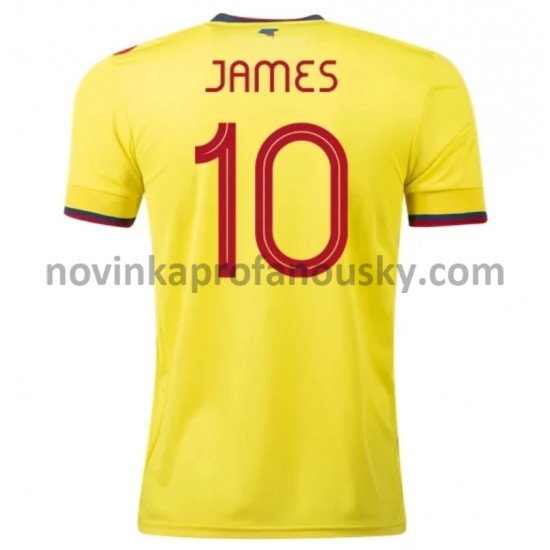 Kolumbie Dres James 10 Domácí Fotbalové Dresy pro Muže 2020-2021