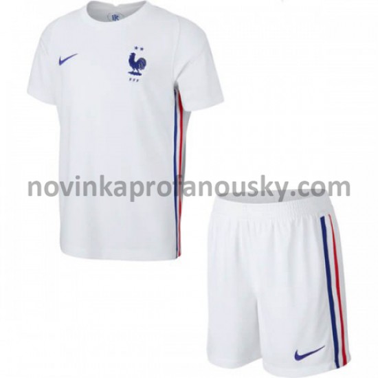 Francie Dres Venkovní Fotbalové Dresy pro Děti Euro 2020