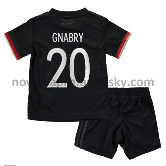 Německo Dres Serge Gnabry 20 Venkovní Fotbalové Dresy pro Děti Euro 2020