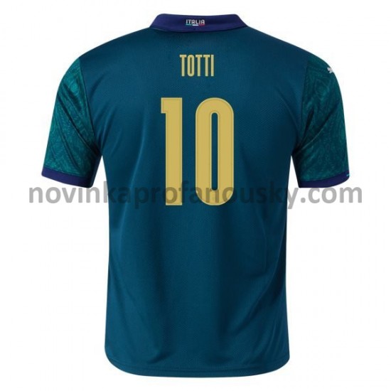 Itálie Dres Francie Dressco Totti 10 Alternativní Fotbalové Dresy pro Muže Euro 2020