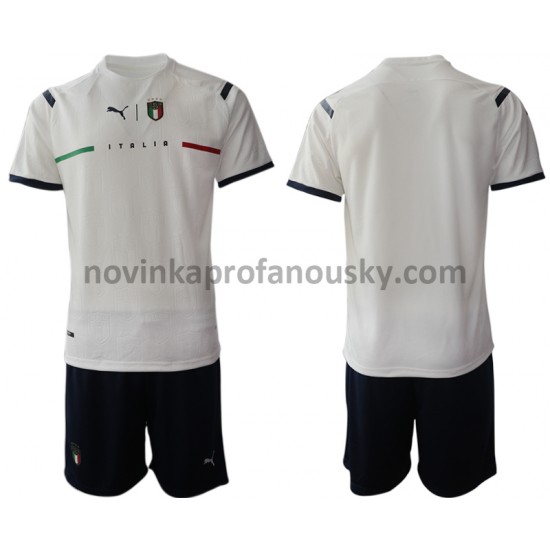 Itálie Dres Venkovní Fotbalové Dresy pro Děti 2021-2022