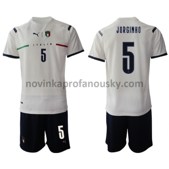 Itálie Dres Manuel Locatelli 5 Venkovní Fotbalové Dresy pro Děti 2021-2022