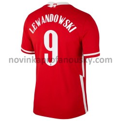 Polsko Dres Robert Lewandowski 9 Venkovní Fotbalové Dresy pro Muže Euro 2020