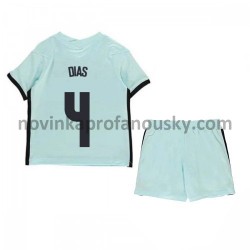 Portugalsko Dres Ruben Dias 4 Venkovní Fotbalové Dresy pro Děti Euro 2020