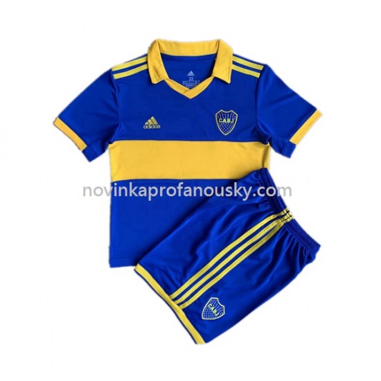 CA Boca Juniors Dres Domácí Fotbalové Dresy pro Děti 2022-2023 Krátký rukáv