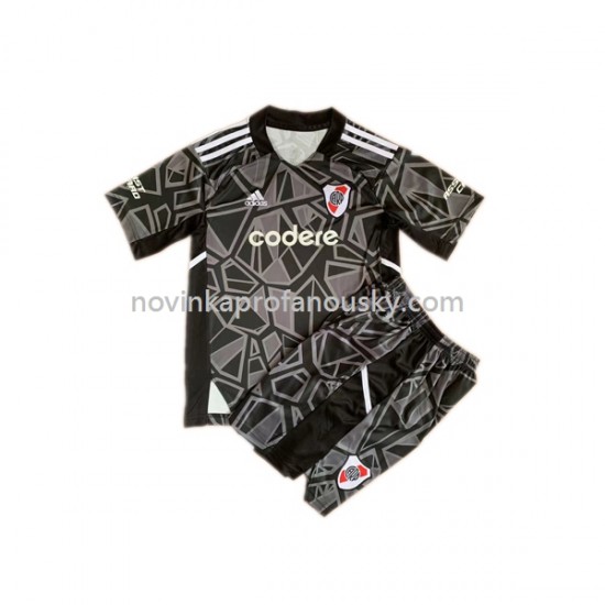 CA River Plate Dres Brankářské Domácí Fotbalové Dresy pro Děti 2023 Krátký rukáv