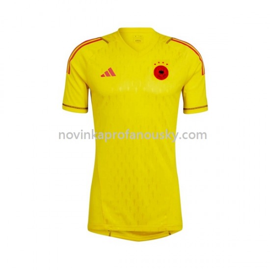 Německo Dres Brankářské Venkovní Fotbalové Dresy pro Muže MS ve fotbale 2022 Krátký rukáv