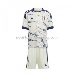 Itálie Dres Venkovní Fotbalové Dresy pro Děti 2023 Krátký rukáv