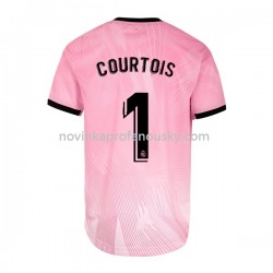 Real Madrid Dres Thibaut Courtois 1 Brankářské Čtvrtý Fotbalové Dresy pro Muže 2021-2022 Krátký rukáv