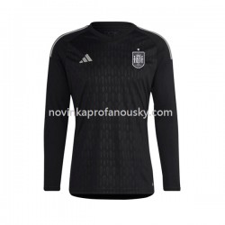 Španělsko Dres Brankářské Domácí Fotbalové Dresy pro Muže 2022 Dlouhý rukáv