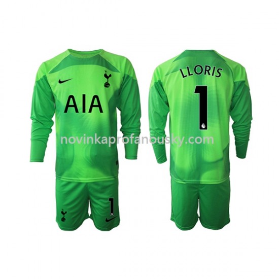 Tottenham Hotspur Dres Hugo Lloris 1 Brankářské Venkovní Fotbalové Dresy pro Děti 2022-2023 Dlouhý rukáv