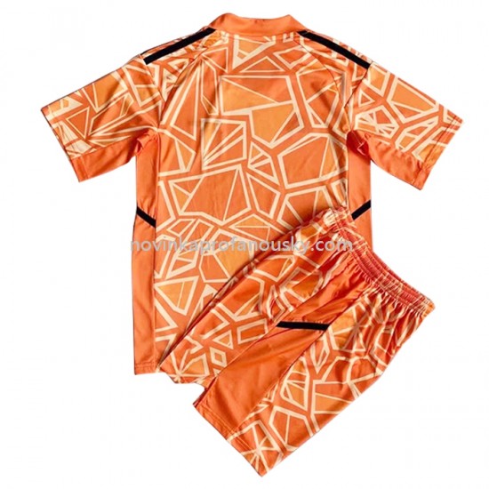 Arsenal Dres Brankářské Alternativní Fotbalové Dresy pro Děti 2022-2023 Krátký Rukáv