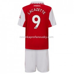 Arsenal Dres Lacazette 9 Domácí Fotbalové Dresy pro Děti 2022-2023 Krátký Rukáv
