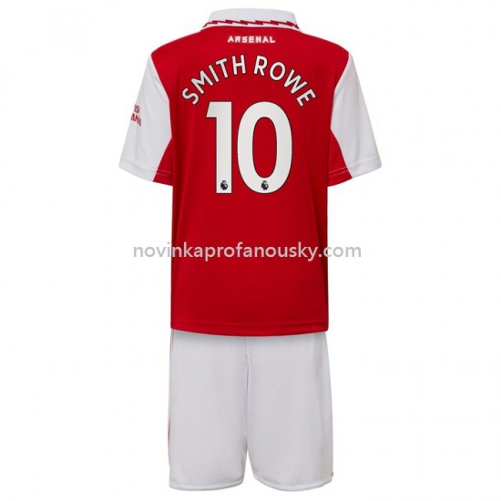 Arsenal Dres Smith Rowe 10 Domácí Fotbalové Dresy pro Děti 2022-2023 Krátký Rukáv