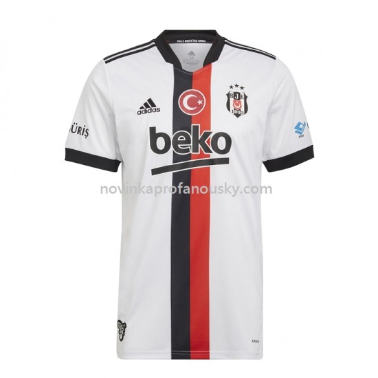 Besiktas Dres Domácí Fotbalové Dresy pro Muže 2021-2022 Krátký Rukáv
