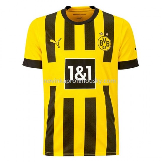 Borussia Dortmund Dres Domácí Fotbalové Dresy pro Muže 2022-2023 Krátký Rukáv
