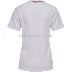 Dánsko Dres Venkovní Fotbalové Dresy pro Ženy 2022 Krátký Rukáv