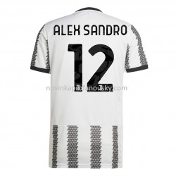 Juventus Dres Alex Sandro 12 Domácí Fotbalové Dresy pro Muže 2022-2023 Krátký Rukáv