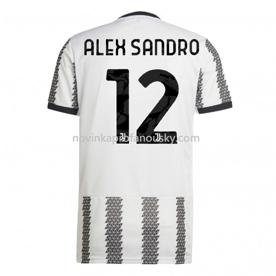 Juventus Dres Alex Sandro 12 Domácí Fotbalové Dresy pro Muže 2022-2023 Krátký Rukáv