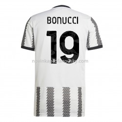 Juventus Dres Bonucci 19 Domácí Fotbalové Dresy pro Muže 2022-2023 Krátký Rukáv