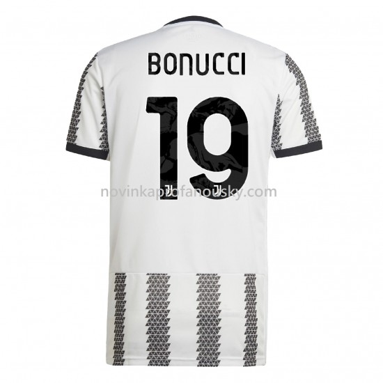 Juventus Dres Bonucci 19 Domácí Fotbalové Dresy pro Muže 2022-2023 Krátký Rukáv