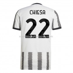 Juventus Dres Chiesa 22 Domácí Fotbalové Dresy pro Muže 2022-2023 Krátký Rukáv
