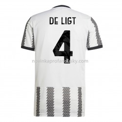 Juventus Dres De Ligt 4 Domácí Fotbalové Dresy pro Muže 2022-2023 Krátký Rukáv