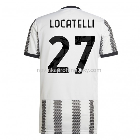Juventus Dres Locatelli 27 Domácí Fotbalové Dresy pro Muže 2022-2023 Krátký Rukáv