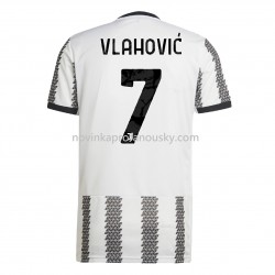 Juventus Dres Vlahovic 7 Domácí Fotbalové Dresy pro Muže 2022-2023 Krátký Rukáv