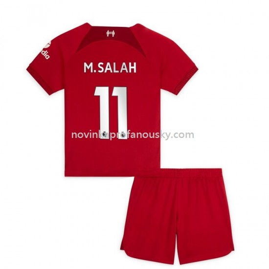 Liverpool Dres M.Salah 11 Domácí Fotbalové Dresy pro Děti 2022-2023 Krátký Rukáv