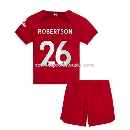 Liverpool Dres Robertson 26 Domácí Fotbalové Dresy pro Děti 2022-2023 Krátký Rukáv
