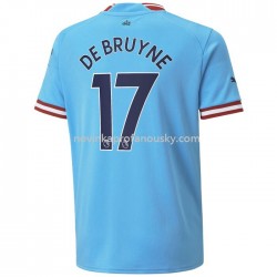 Manchester City Dres De Bruyne 17 Domácí Fotbalové Dresy pro Muže 2022-2023 Krátký Rukáv