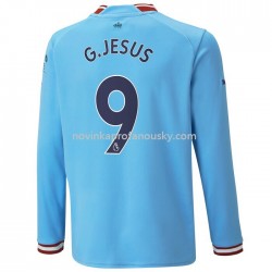 Manchester City Dres G.Jesus 9 Domácí Fotbalové Dresy pro Muže 2022-2023 Dlouhý rukáv
