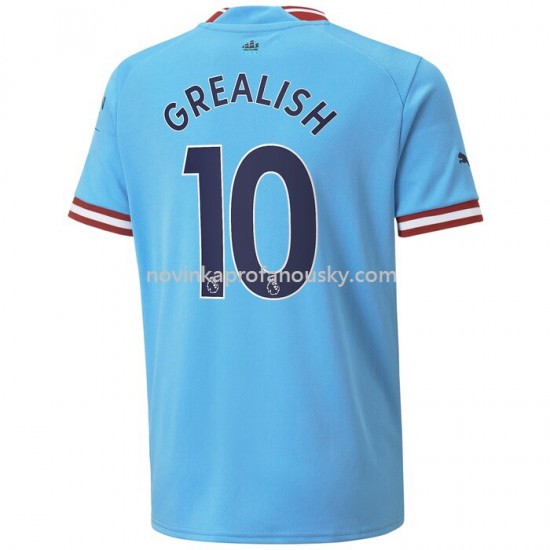Manchester City Dres Grealish 10 Domácí Fotbalové Dresy pro Muže 2022-2023 Krátký Rukáv