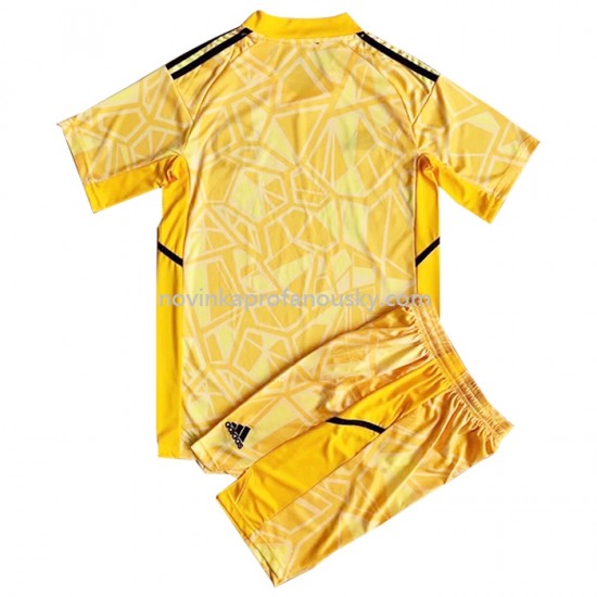 Manchester United Dres Brankářské Domácí Fotbalové Dresy pro Děti 2022-2023 Krátký Rukáv